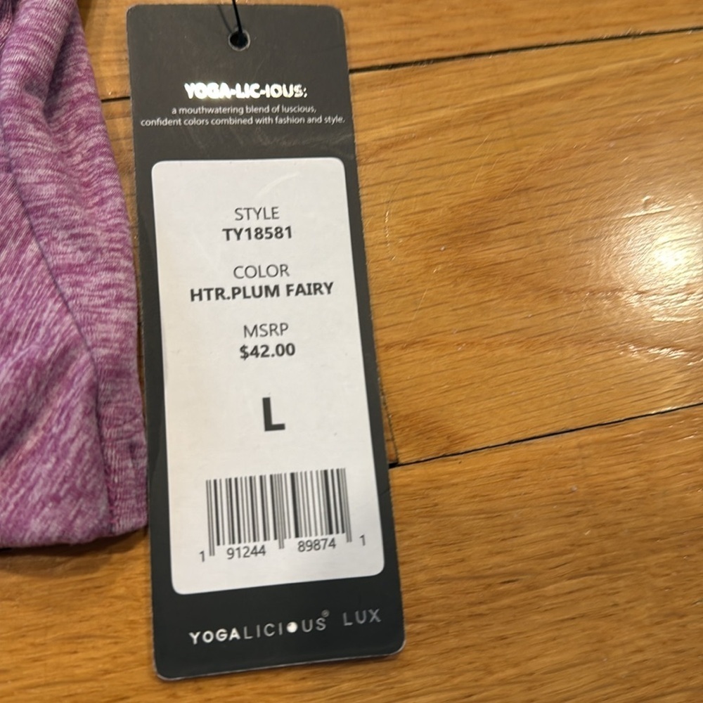 NWT Yoga licious lux crop top size large . - Picture 3 of 7